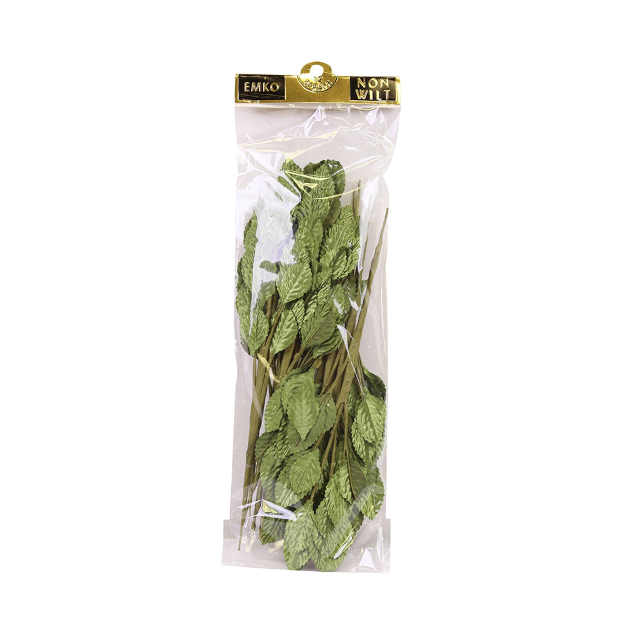 JAM Paper Emko Moss Leaf Spray Floral Accessories, 12ct.
